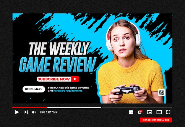 miniatura do canal do youtube e banner da web