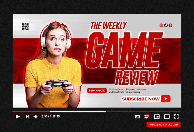miniatura do canal do youtube e banner da web