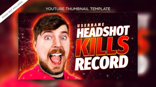 miniatura do canal do youtube PSD Premium