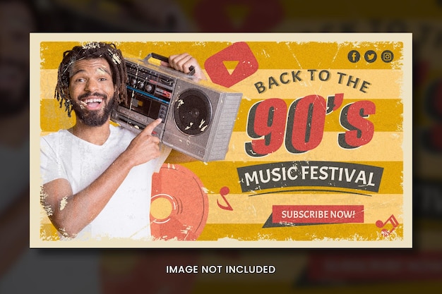 Miniatura do Youtube do Festival de Música dos anos 90