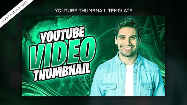 PSD miniatura do youtube e banner da web modelo premium psd