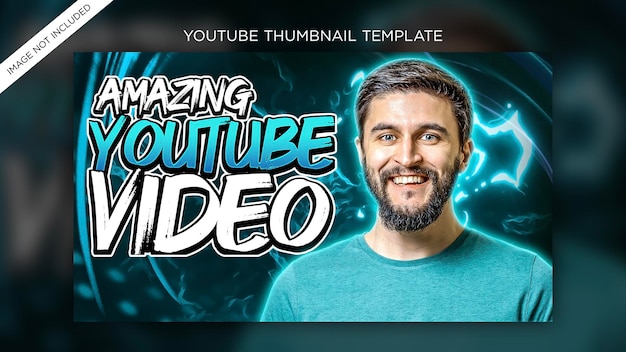 PSD miniatura do youtube e banner da web modelo premium psd