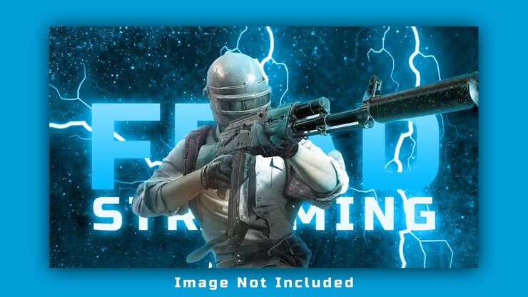 PSD miniatura do youtube para amantes de pubg e design de miniaturas do youtube para torneios de jogos com modelo premium