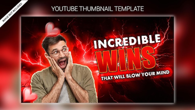 Miniatura de video del canal de Youtube y banner web premium psd