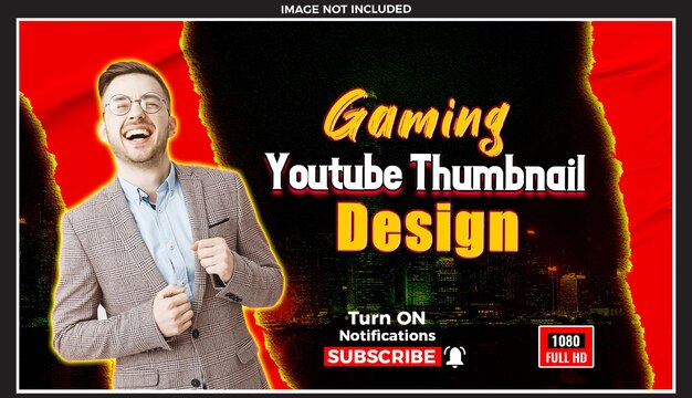 Miniatura de YouTube y banner web de PSD gratuito