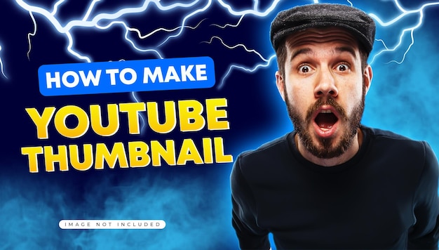 Une miniature de YouTube avec un dessin de thumbnail YouTube attrayant