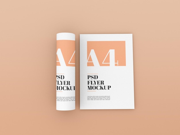 Minimal A4 Flyer Mockup