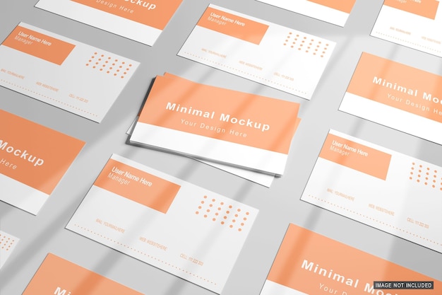 Minimal Business card mockup PSD fully editable