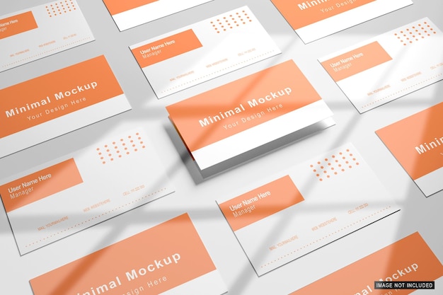Minimal Business card mockup PSD fully editable