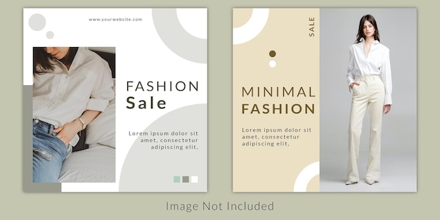 Minimal Fashion Social Media Banner Design