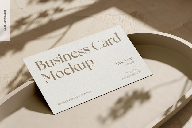 Minimal Landscape Visitenkarten-Mockup geneigt