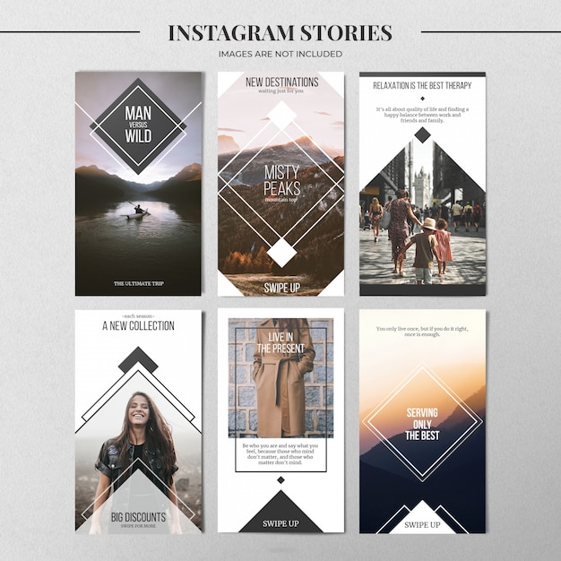 PSD minimale instagram-storyvorlage