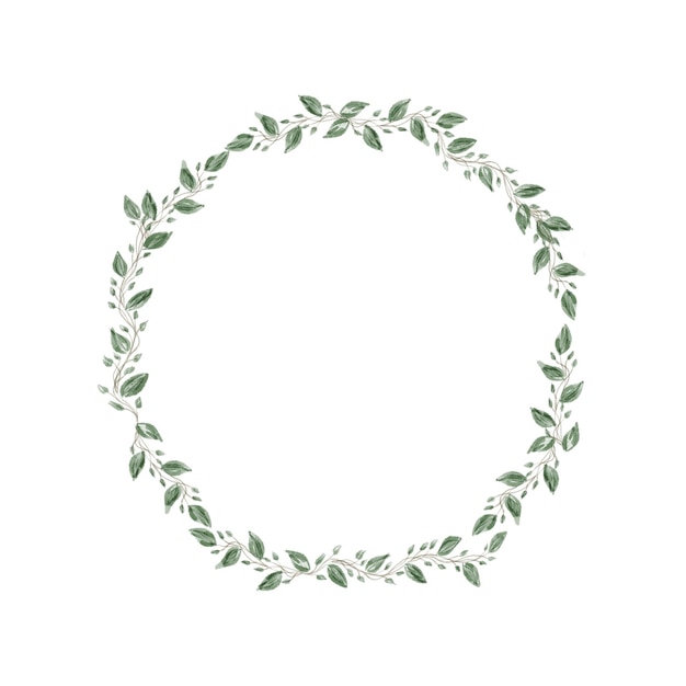 minimaler Blatt- und Blumenkranz für die Hochzeitsgrenze