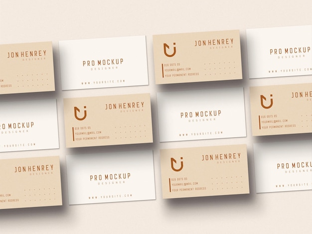 Minimaler Visitenkarten-Mockup