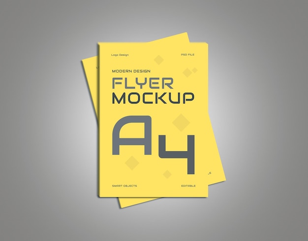 Minimales a4-flyer-mockup