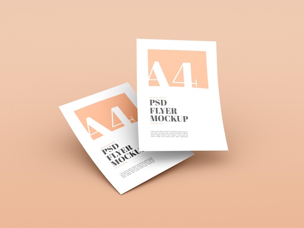 Minimales A4 Flyer Modell