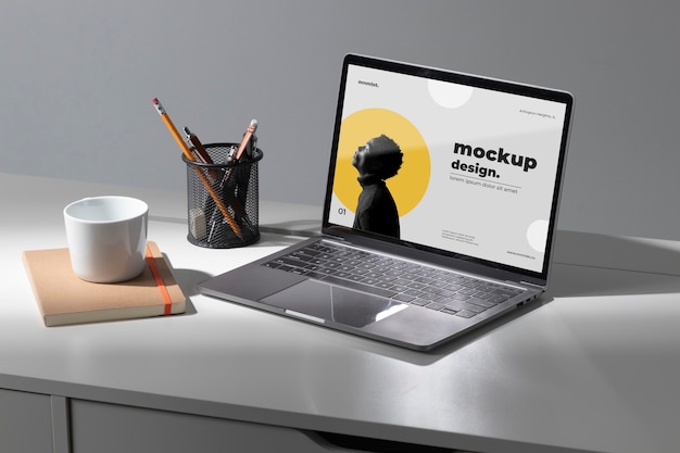 PSD minimales desktop-arbeitsplatz-mock-up-design