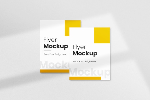 Minimales Flyer-Mockup-Design mit Schatten