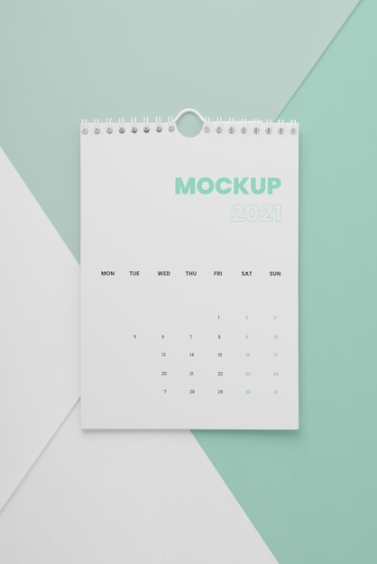 Minimales Kalender-Mock-up-Sortiment