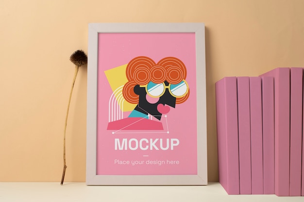 Minimales poster dekoratives mockup