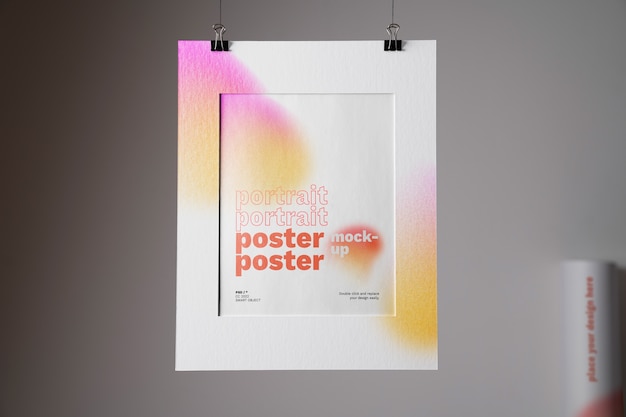 Minimales Poster-Mock-up-Design
