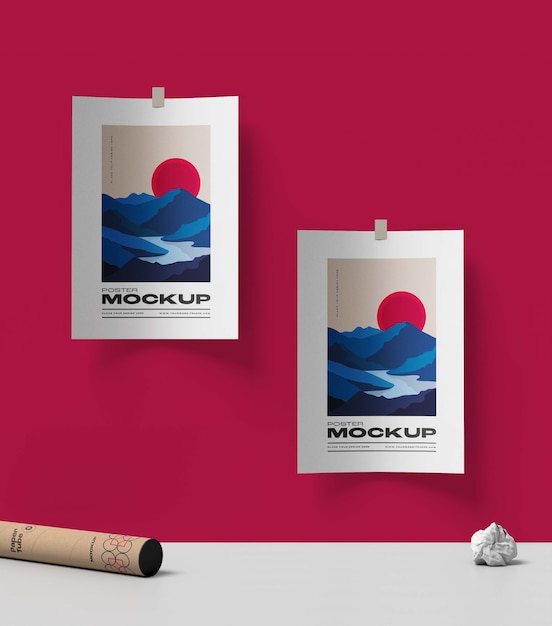 Minimales poster-mockup-design