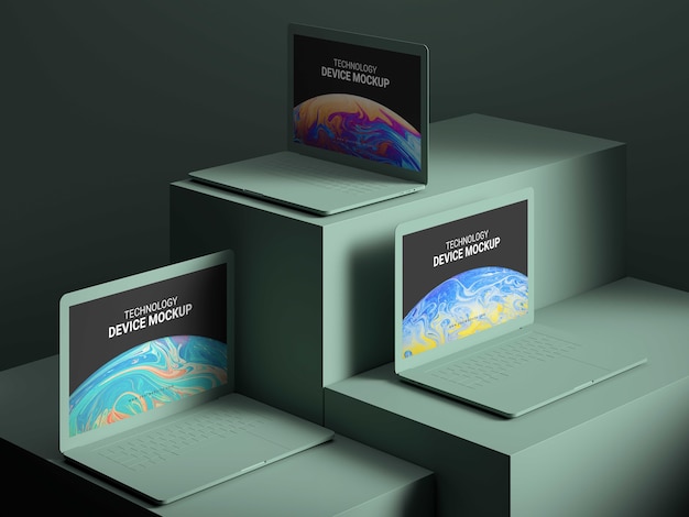 Minimales Tech-Mockup-Design
