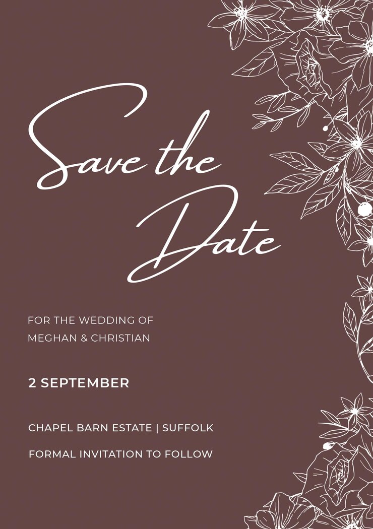 PSD minimalismo dusty pink boho wedding guarde la fecha
