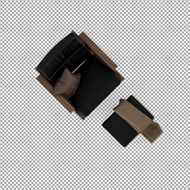 minimalist armchair in 3d rendering