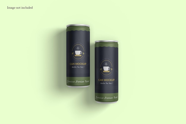 PSD minimalist soda can mockup für ihr produkt