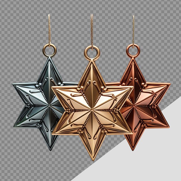 PSD minimalista 3d medalha estrela prêmios png isolado em fundo transparente