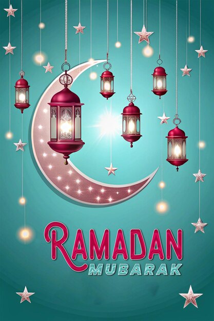 Minimalista Islâmico Ramadan Kareem Modelo de Mídia Social