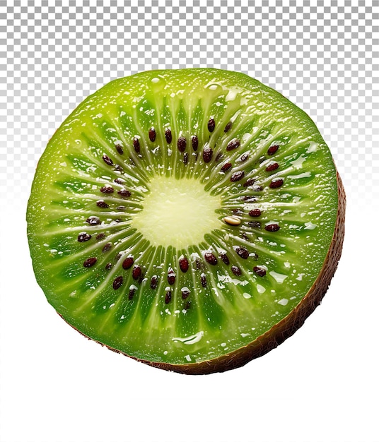 Minimalista kiwi cutout em um fundo claro