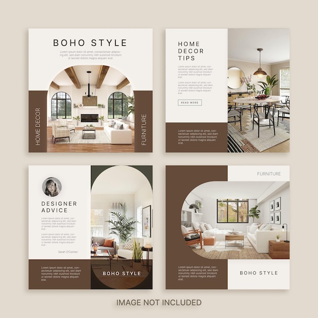 PSD minimalistische home design architektur social media beitragsvorlage
