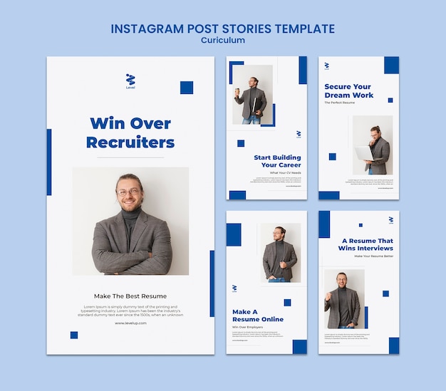 Minimalistische Vorlage für Instagram-Storys