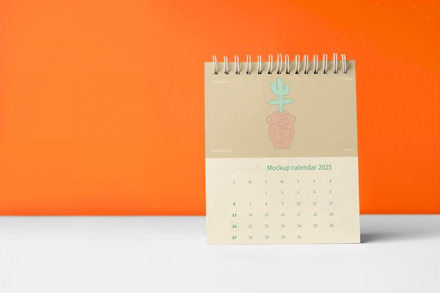 Minimalistischer Kalender-Mockup