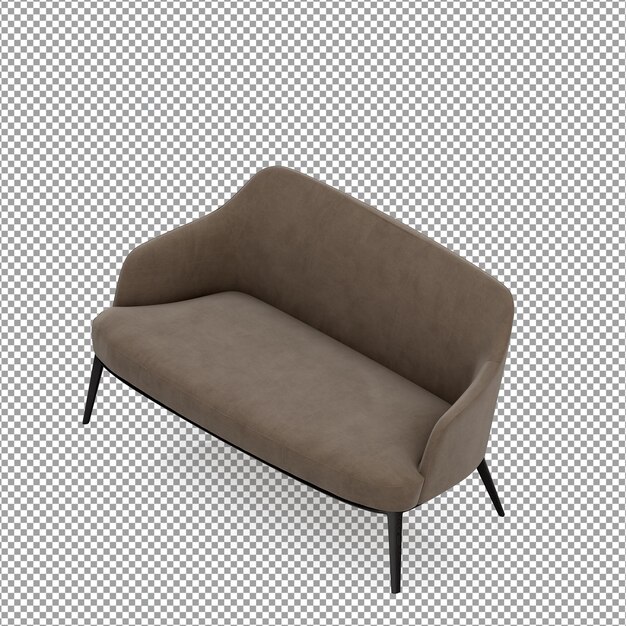 Minimalistischer sessel in 3d-rendering