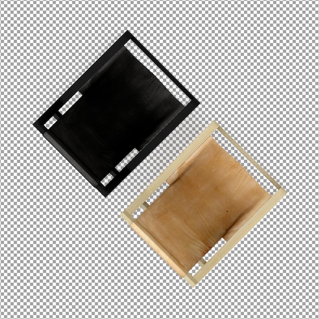 Minimalistischer Sessel in 3D-Rendering