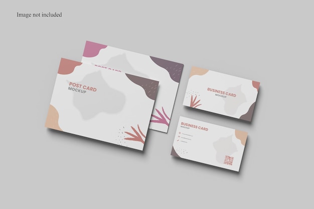 PSD minimalistisches briefpapier-mockup, um kunden ihr design zu präsentieren