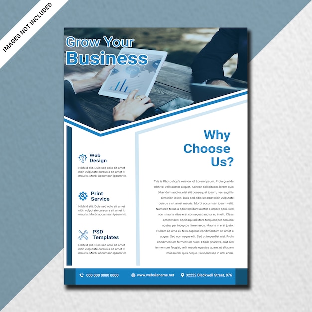 Minimalistisches Corporate-Flyer-Design