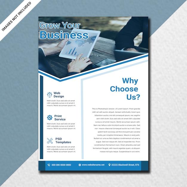 Minimalistisches corporate-flyer-design