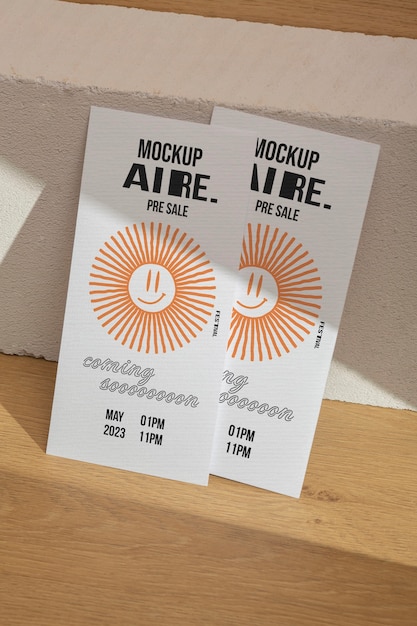 PSD minimalistisches flyer-mockup-design