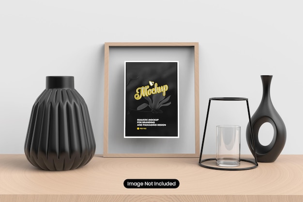 Minimalistisches Fotorahmen-Mockup