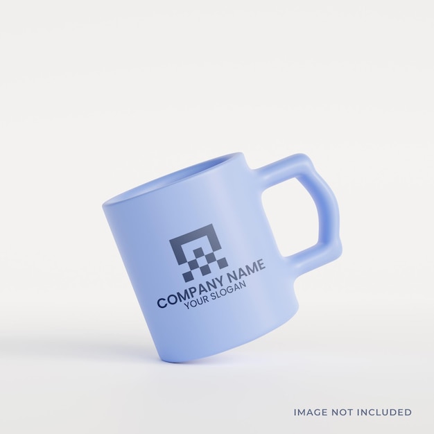 Minimalistisches Keramikbechermodell Premium Psd