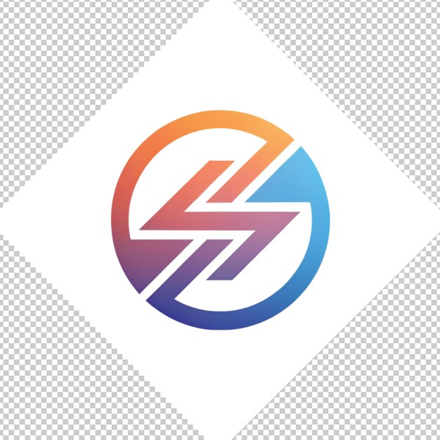 PSD minimalistisches logo auf durchsichtigem hintergrund