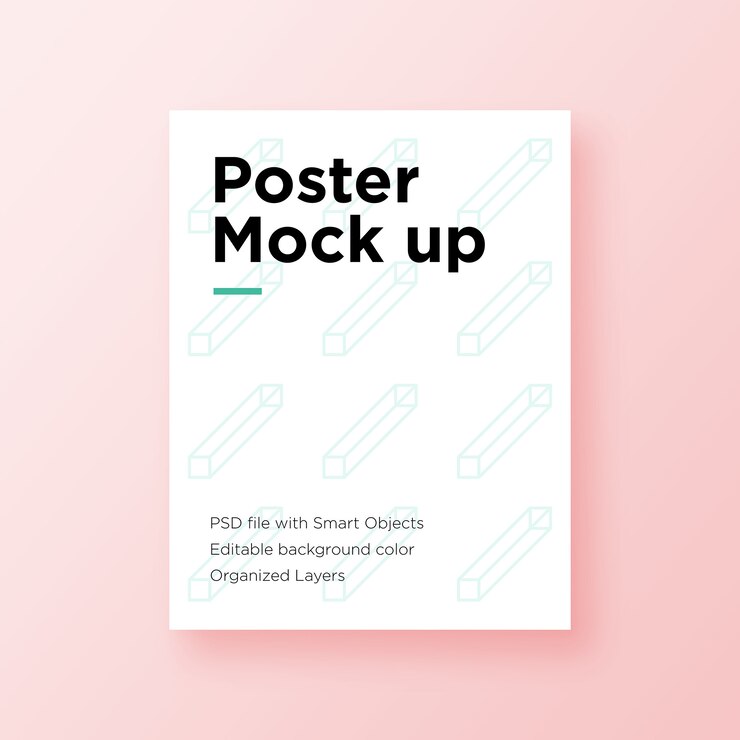 Minimalistisches Plakat-Modell PSD
