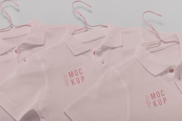 PSD minimalistisches poloshirt-design-mockup