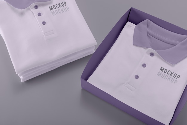 Minimalistisches poloshirt-design-mockup