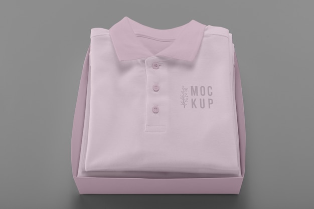Minimalistisches Poloshirt-Design-Mockup