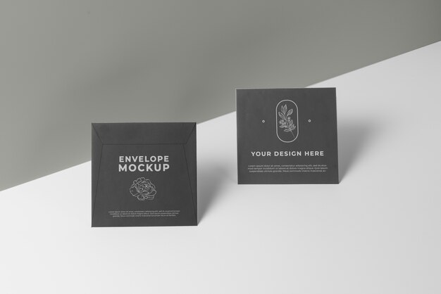 PSD minimalistisches umschlag-mock-up-design